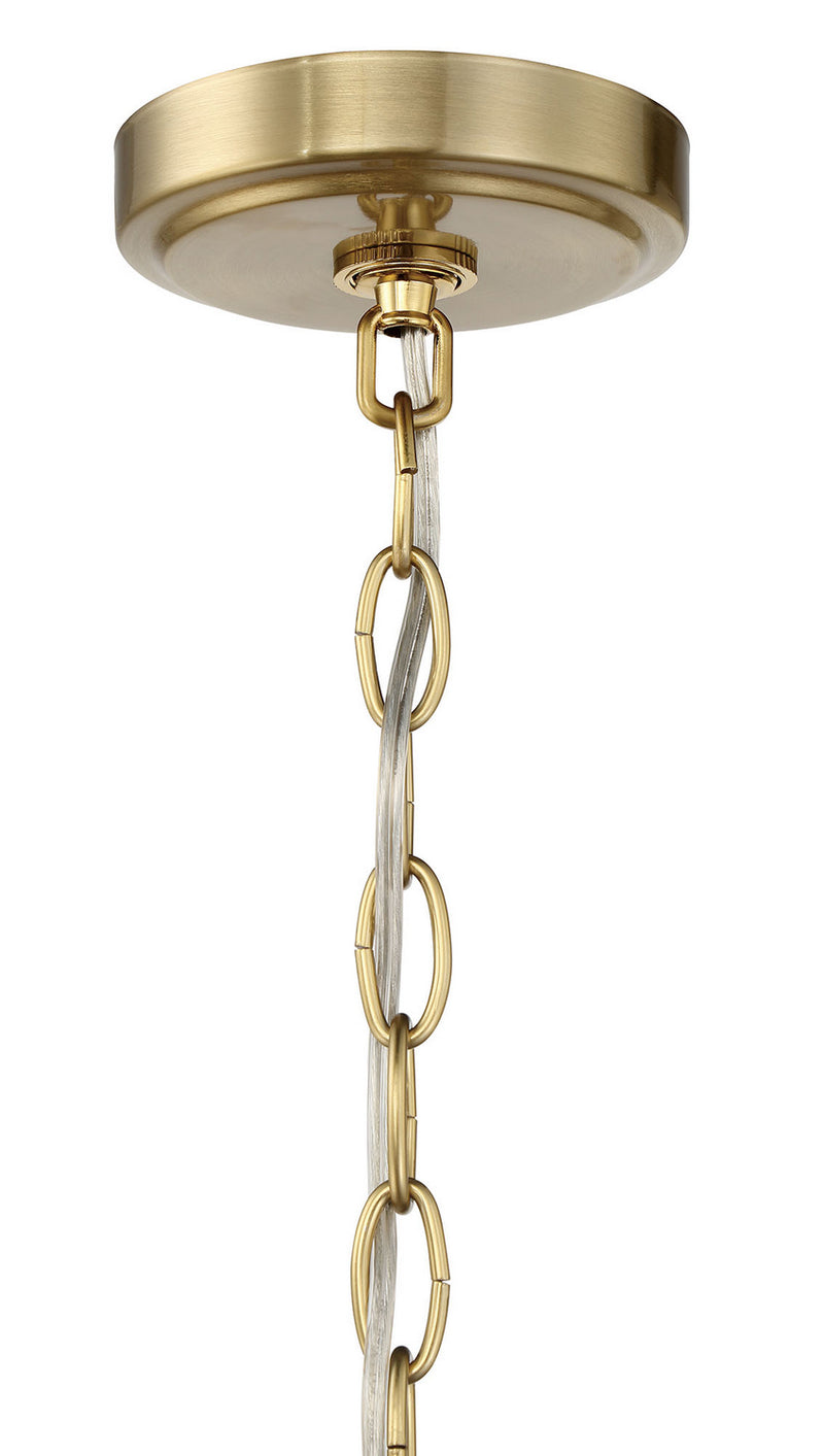 Craftmade 50536-SB Six Light Foyer Chandelier, Satin Brass