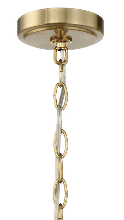 Craftmade 50536-SB Six Light Foyer Chandelier, Satin Brass