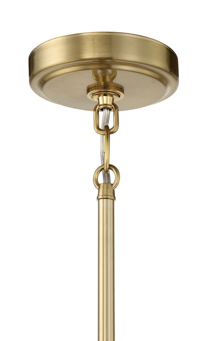 Craftmade 50591-SB One Light Mini Pendant, Satin Brass