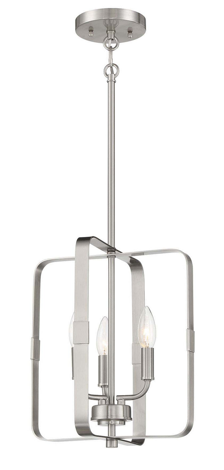 Craftmade 56033-BNK Three Light Foyer Pendant, Brushed Polished Nickel