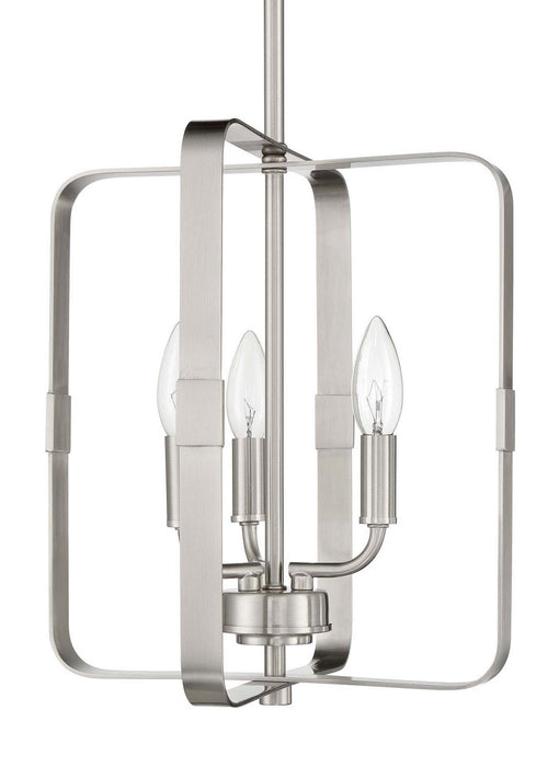 Craftmade 56033-BNK Three Light Foyer Pendant, Brushed Polished Nickel
