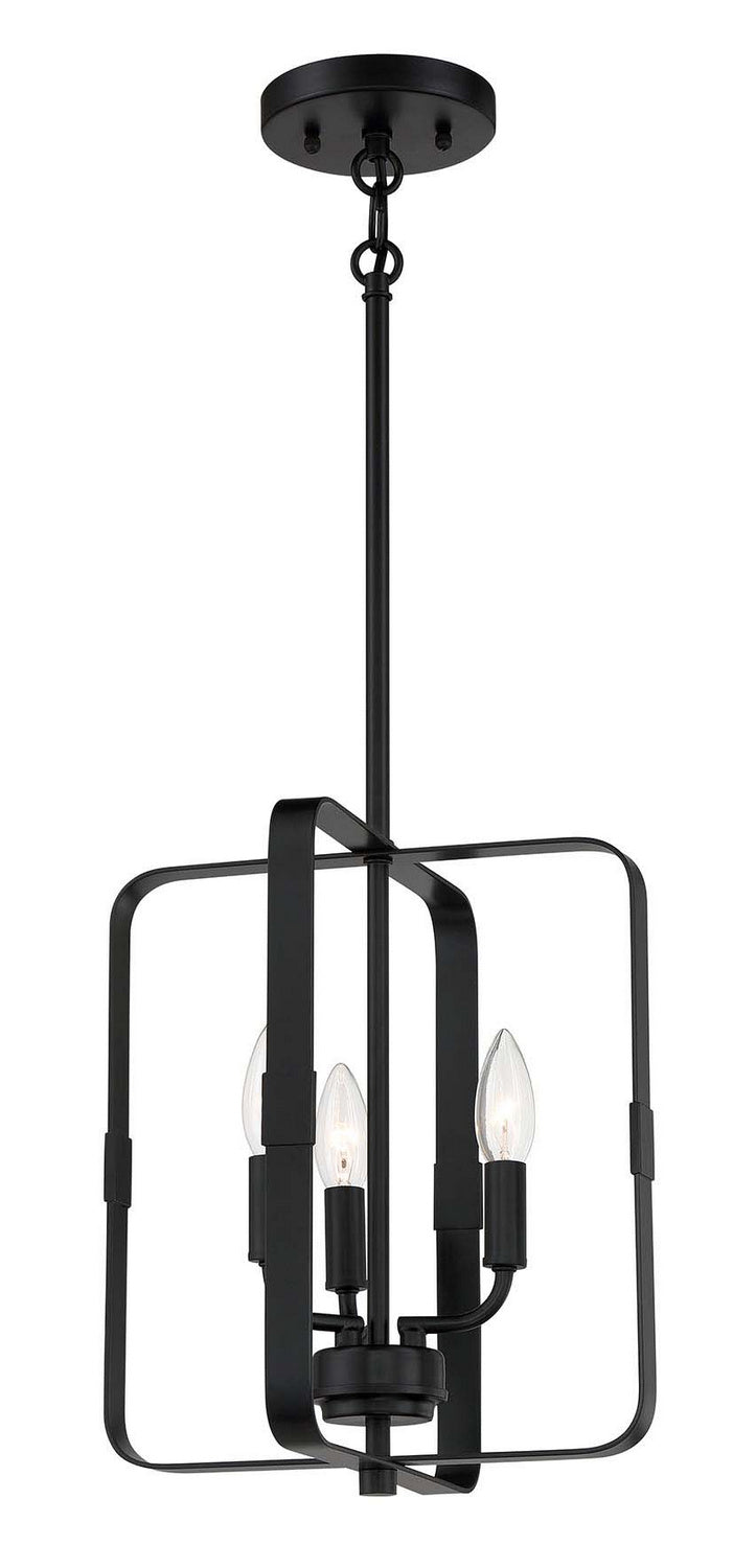 Craftmade 56033-FB Three Light Foyer Pendant, Flat Black
