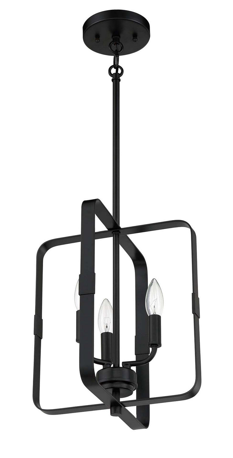 Craftmade 56033-FB Three Light Foyer Pendant, Flat Black