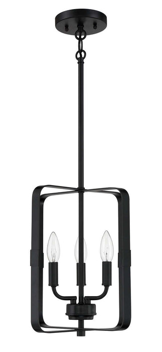 Craftmade 56033-FB Three Light Foyer Pendant, Flat Black