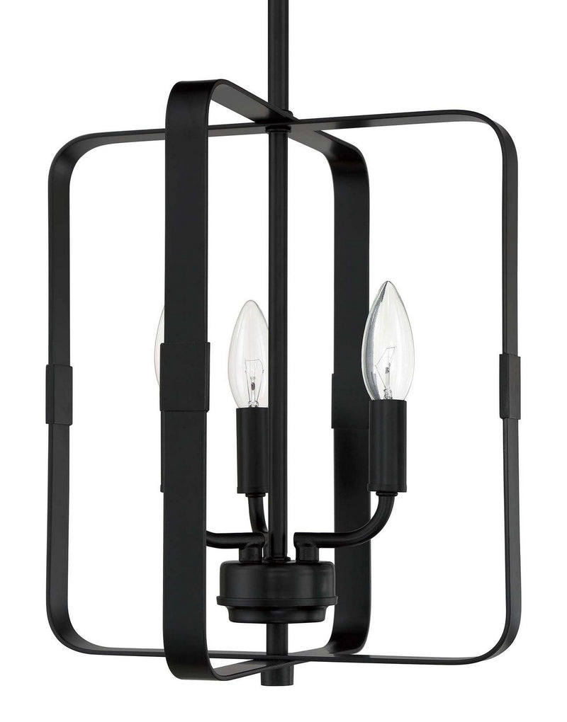Craftmade 56033-FB Three Light Foyer Pendant, Flat Black
