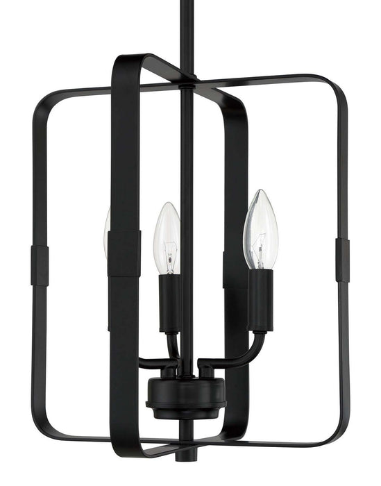 Craftmade 56033-FB Three Light Foyer Pendant, Flat Black
