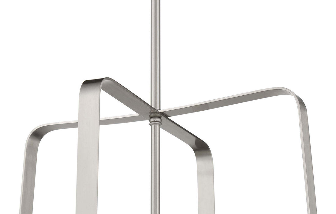 Craftmade 56034-BNK Four Light Foyer Pendant, Brushed Polished Nickel
