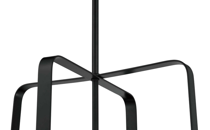 Craftmade 56034-FB Four Light Foyer Pendant, Flat Black