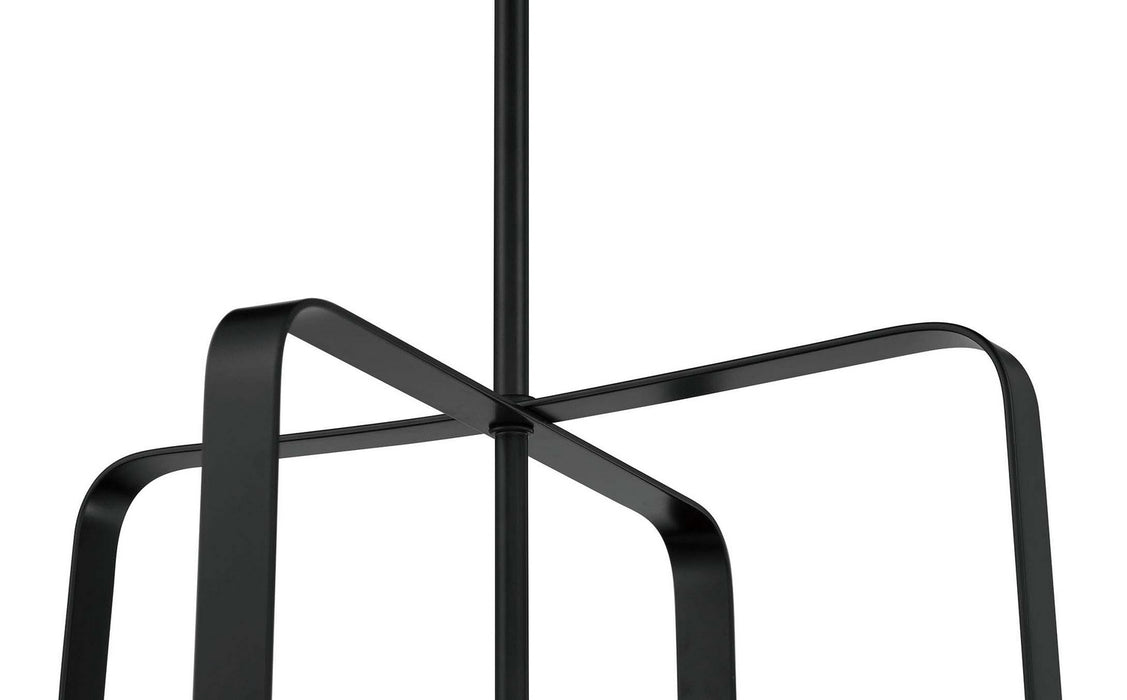 Craftmade 56034-FB Four Light Foyer Pendant, Flat Black