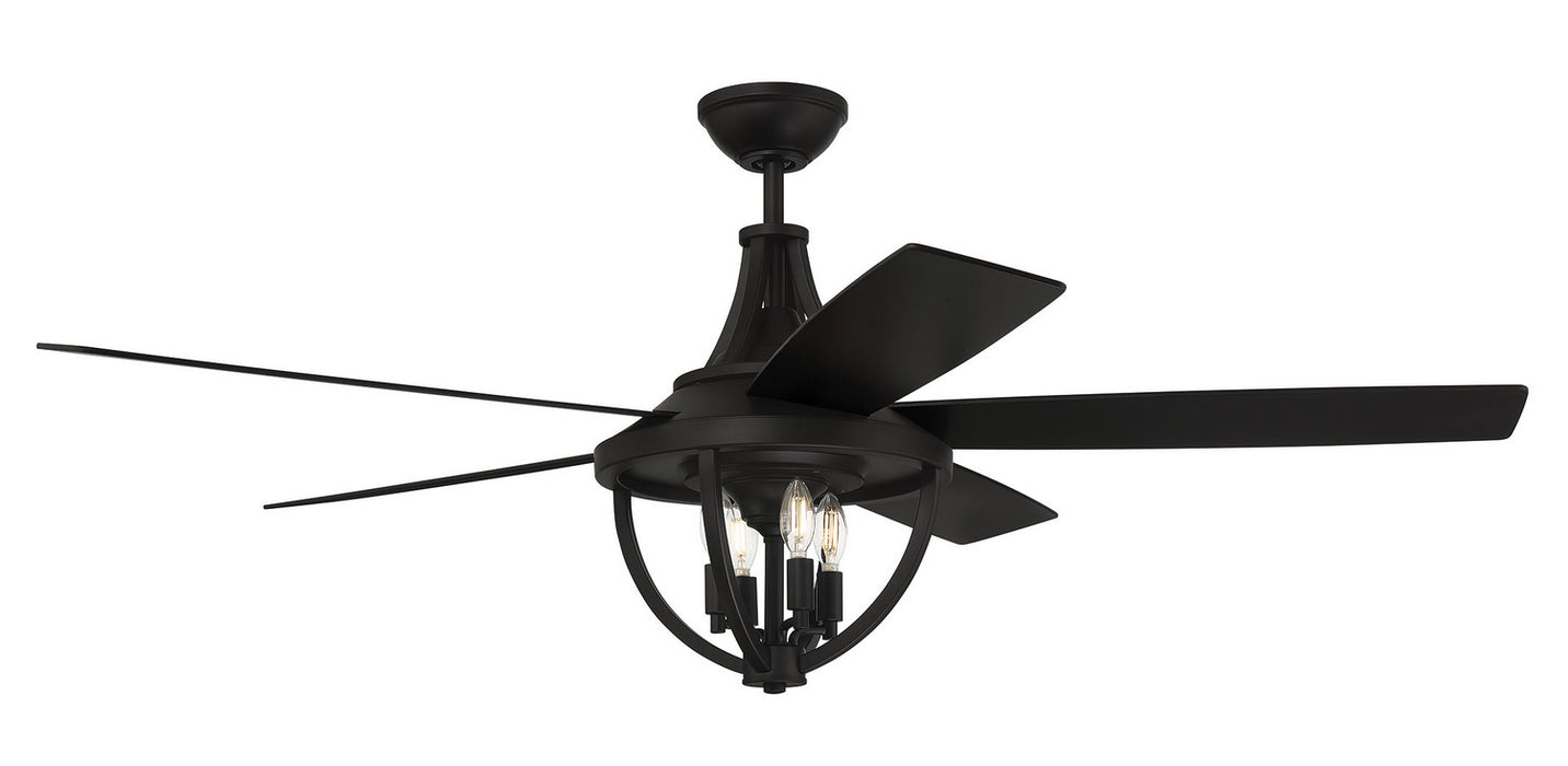 Craftmade NSH56FB5 56"Ceiling Fan, Flat Black