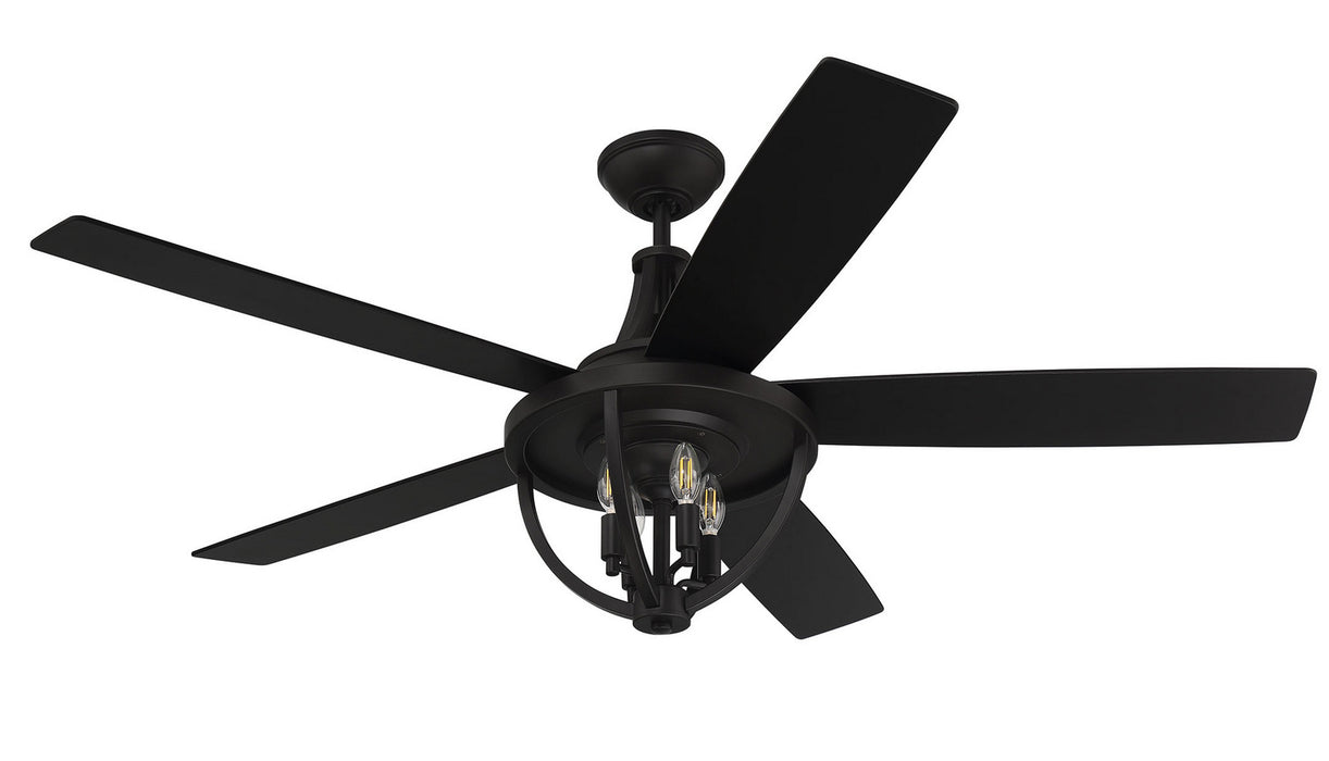 Craftmade NSH56FB5 56"Ceiling Fan, Flat Black