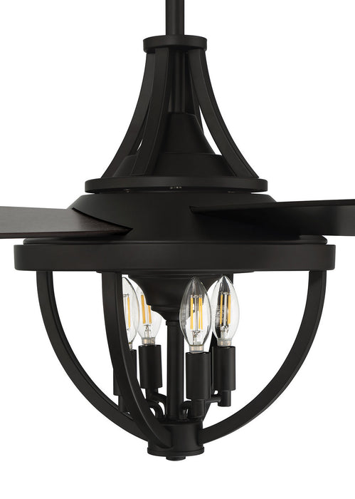 Craftmade NSH56FB5 56"Ceiling Fan, Flat Black