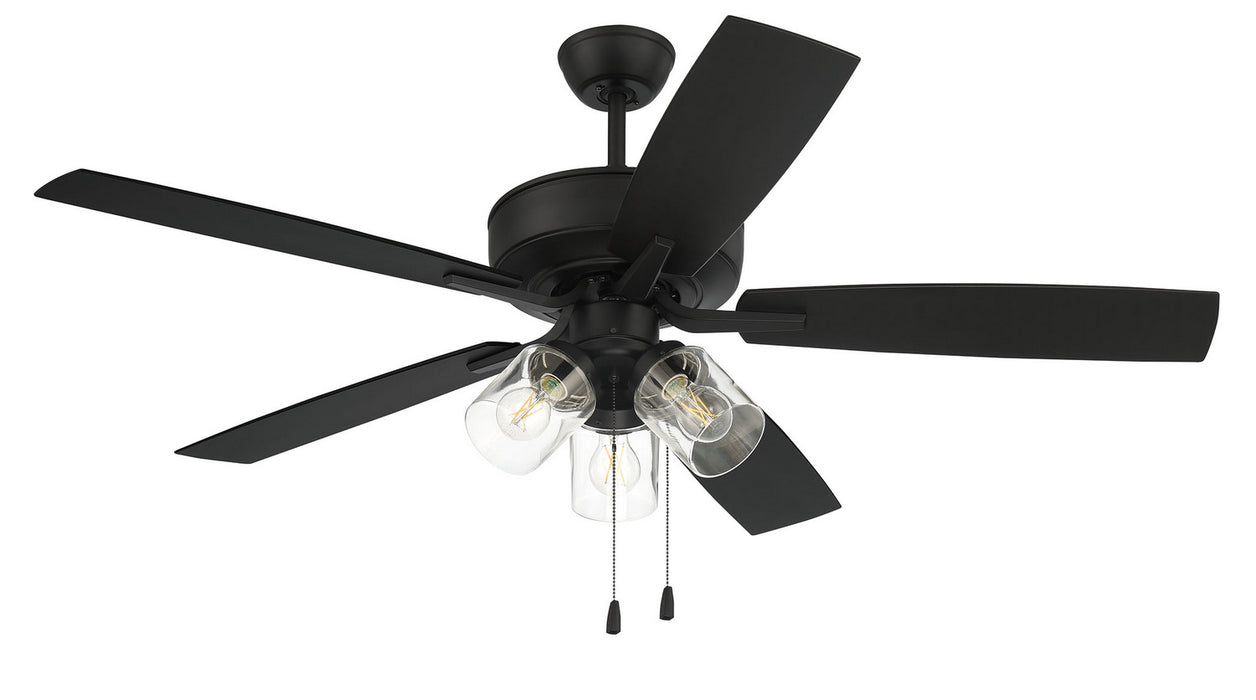 Craftmade OP104FB5 52"Outdoor Ceiling Fan, Flat Black