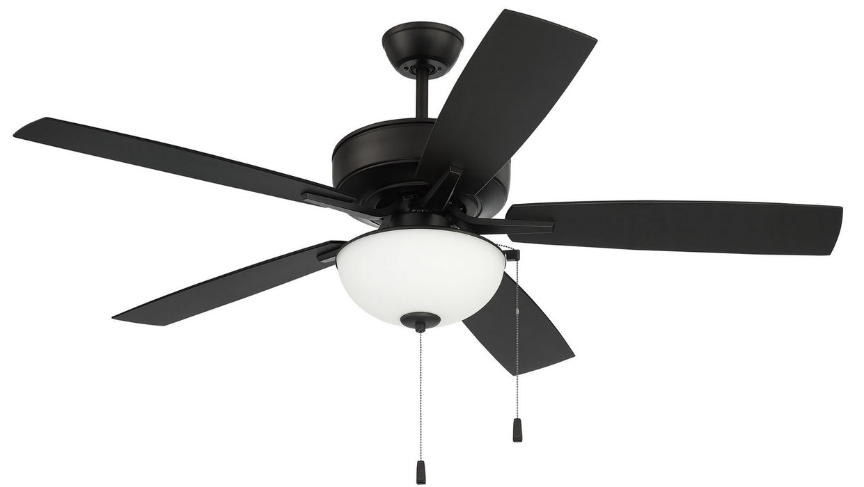 Craftmade OP211FB5 52"Outdoor Ceiling Fan, Flat Black