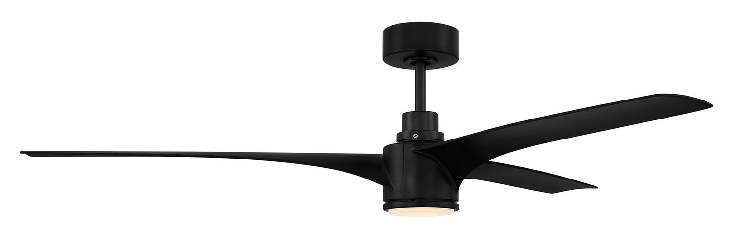 Craftmade PHB60FB3 60"Ceiling Fan, Flat Black