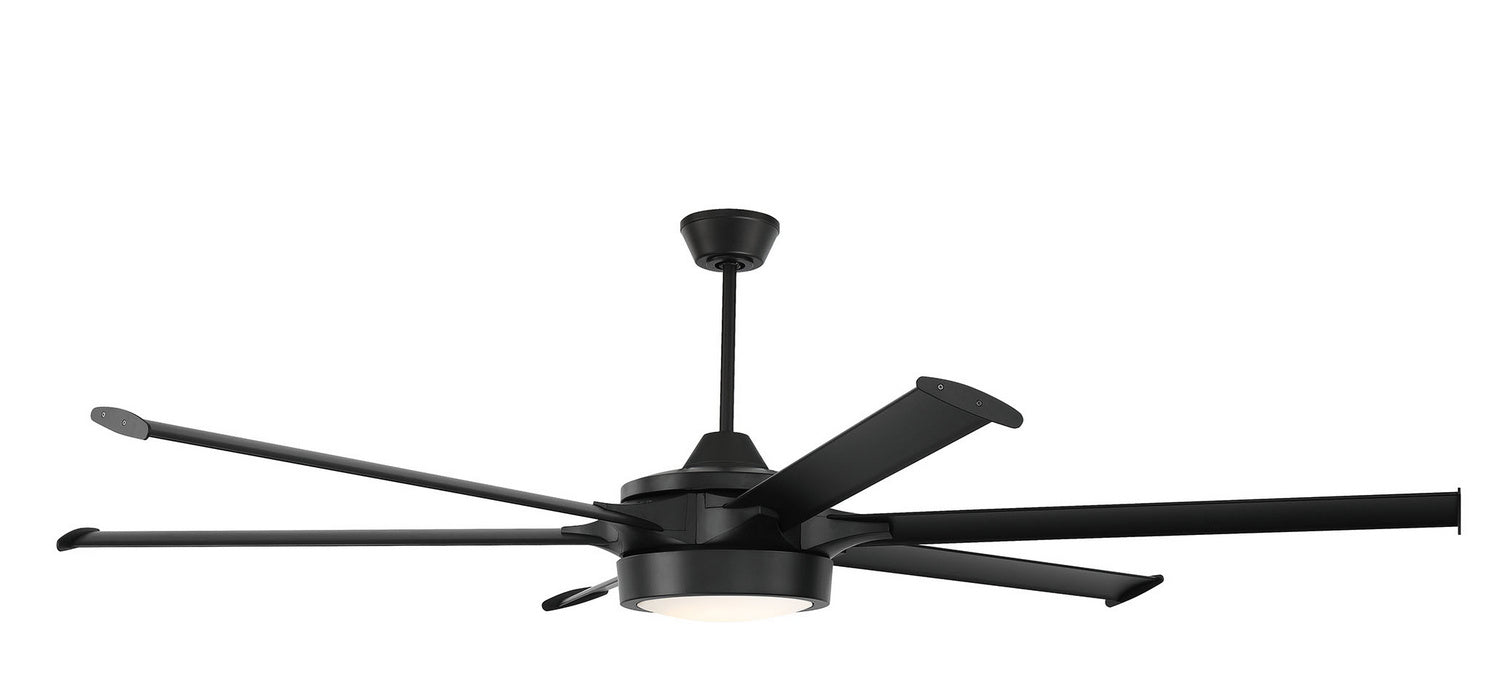 Craftmade PRT78FB6 78"Ceiling Fan, Flat Black