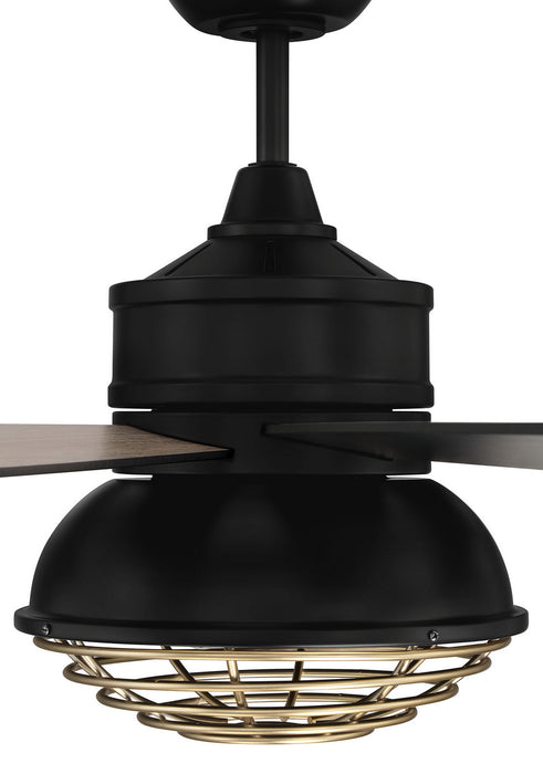 Craftmade RGD52FBSB6 52"Ceiling Fan, Flat Black/Satin Brass