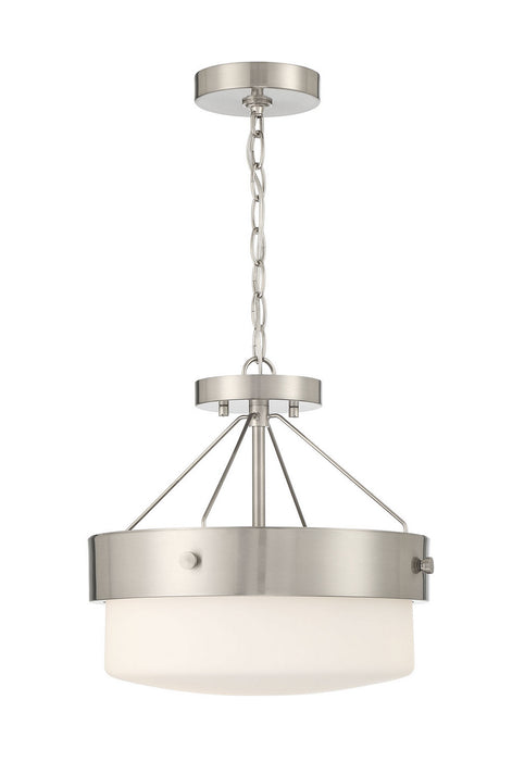Craftmade XS3213-BNK Two Light Flushmount, Brushed Polished Nickel