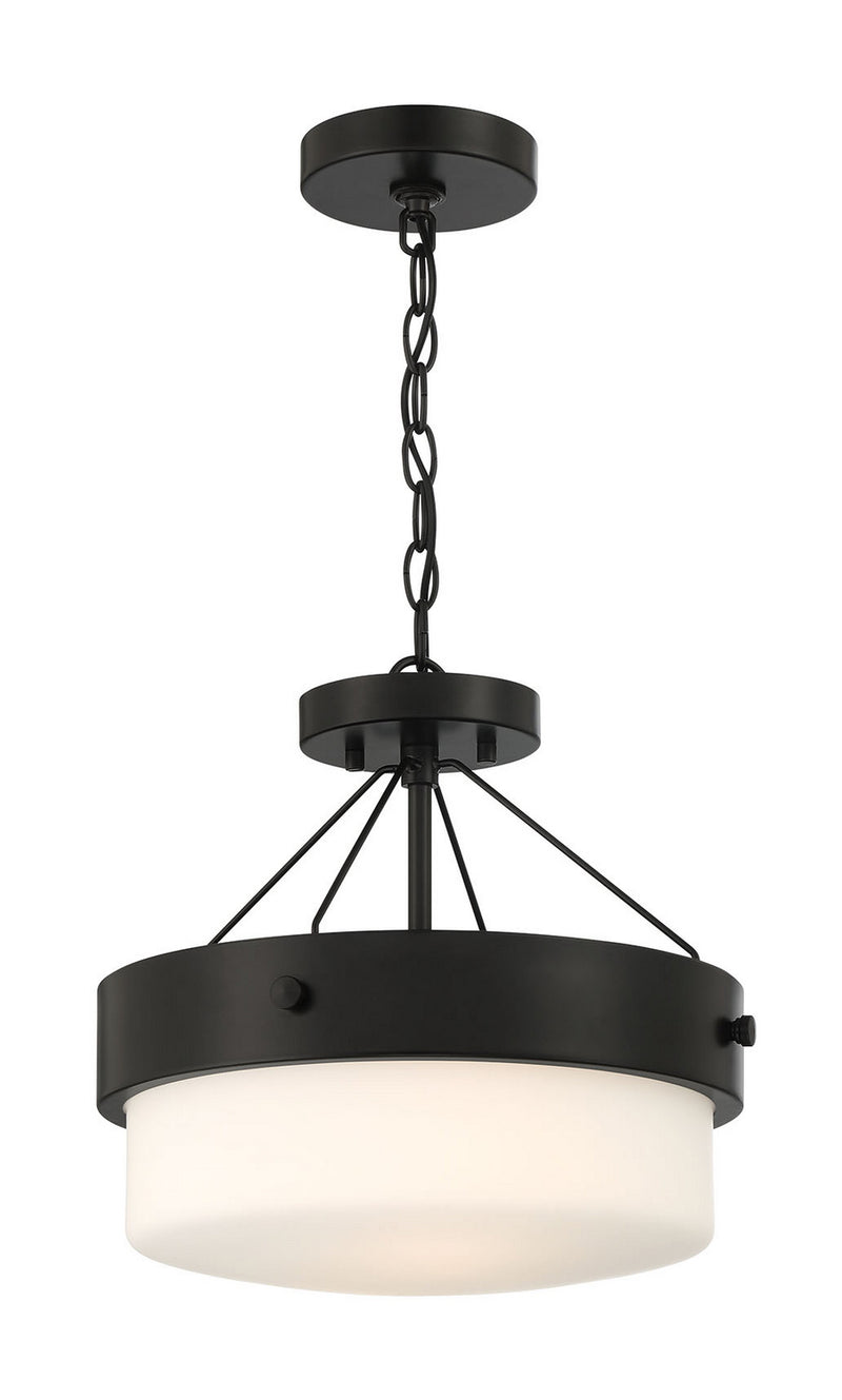 Craftmade XS3213-FB Two Light Flushmount, Flat Black