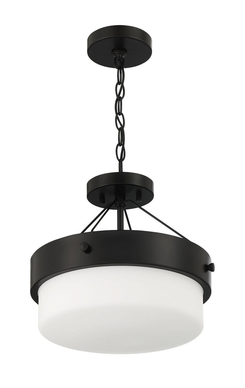 Craftmade XS3213-FB Two Light Flushmount, Flat Black