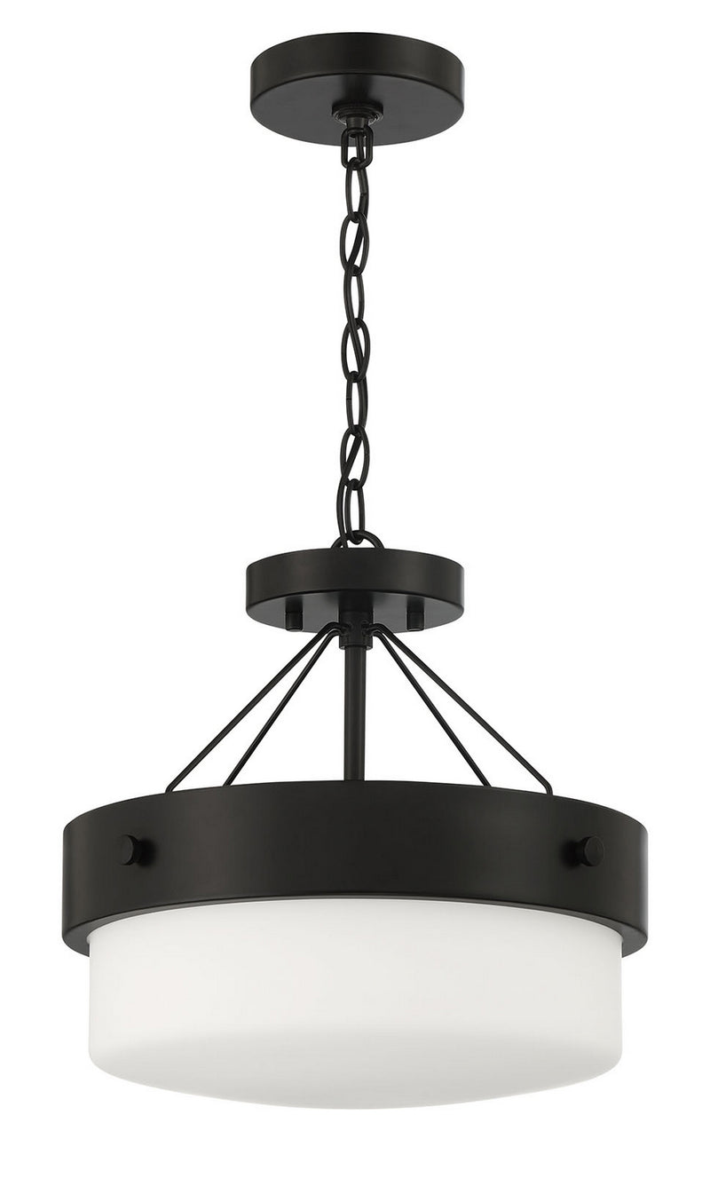 Craftmade XS3213-FB Two Light Flushmount, Flat Black