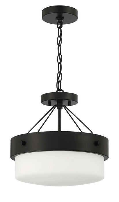 Craftmade XS3213-FB Two Light Flushmount, Flat Black