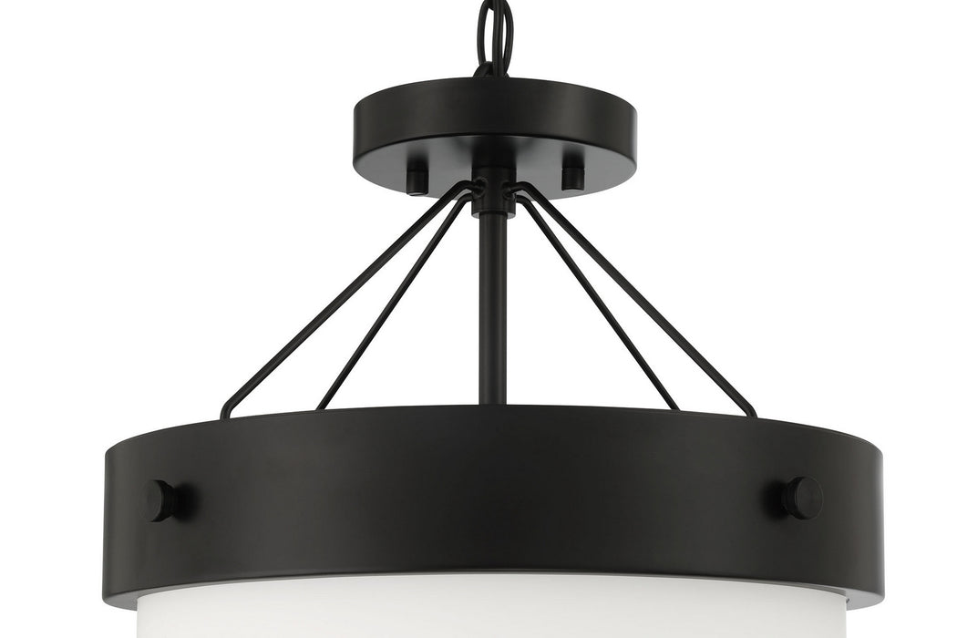Craftmade XS3213-FB Two Light Flushmount, Flat Black