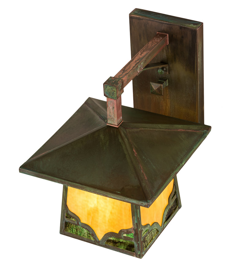 Meyda Tiffany 174808 One Light Wall Sconce, Verdi Copper