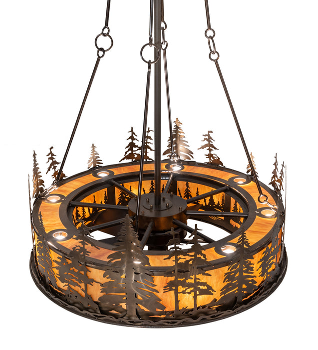 Meyda Tiffany 201993 24 Light Chandel-Air, Antique Copper