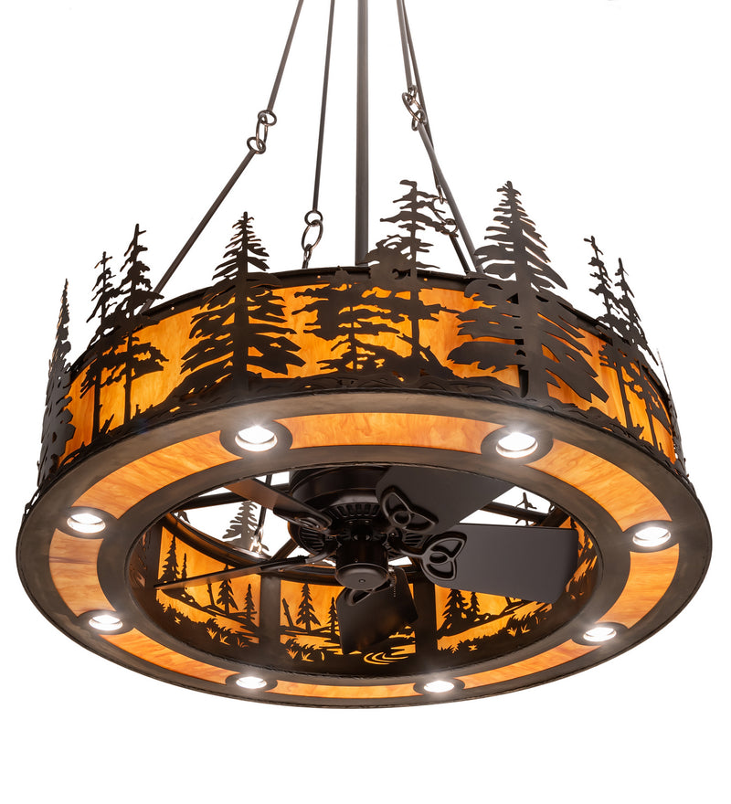 Meyda Tiffany 201993 24 Light Chandel-Air, Antique Copper