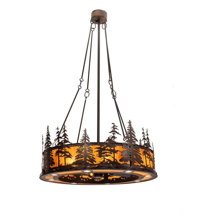 Meyda Tiffany 201993 24 Light Chandel-Air, Antique Copper