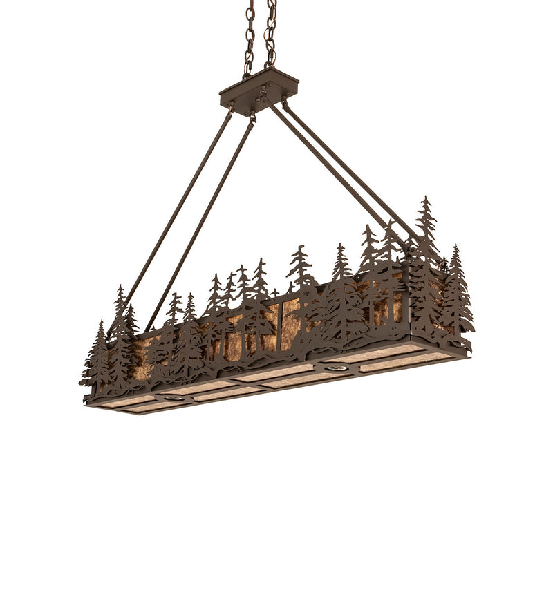 Meyda Tiffany 244077 Four Light Pendant, Oil Rubbed Bronze