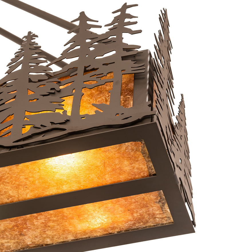 Meyda Tiffany 244077 Four Light Pendant, Oil Rubbed Bronze