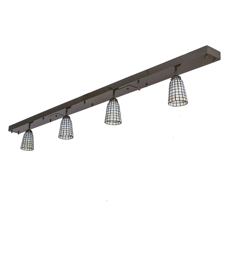 Meyda Tiffany 244162 Four Light Island Pendant, Extrerior Oil Rubbed Bronze