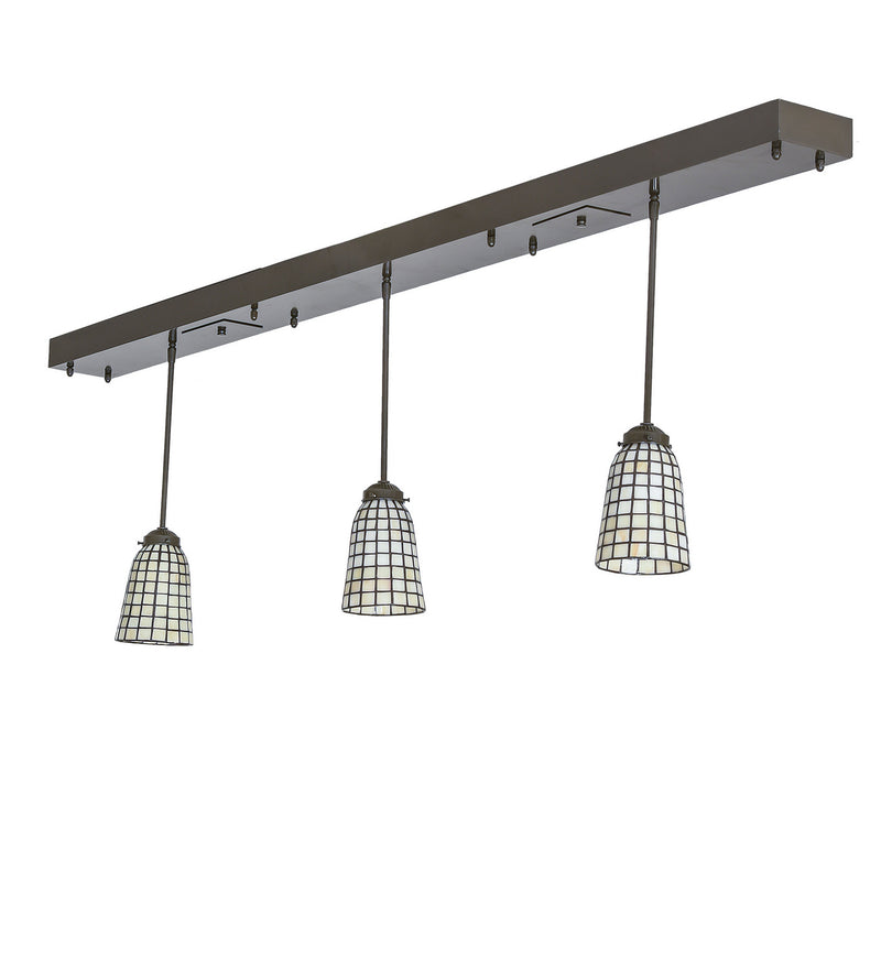 Meyda Tiffany 244163 Three Light Island Pendant, Exterior Oil Rubbed Bronze
