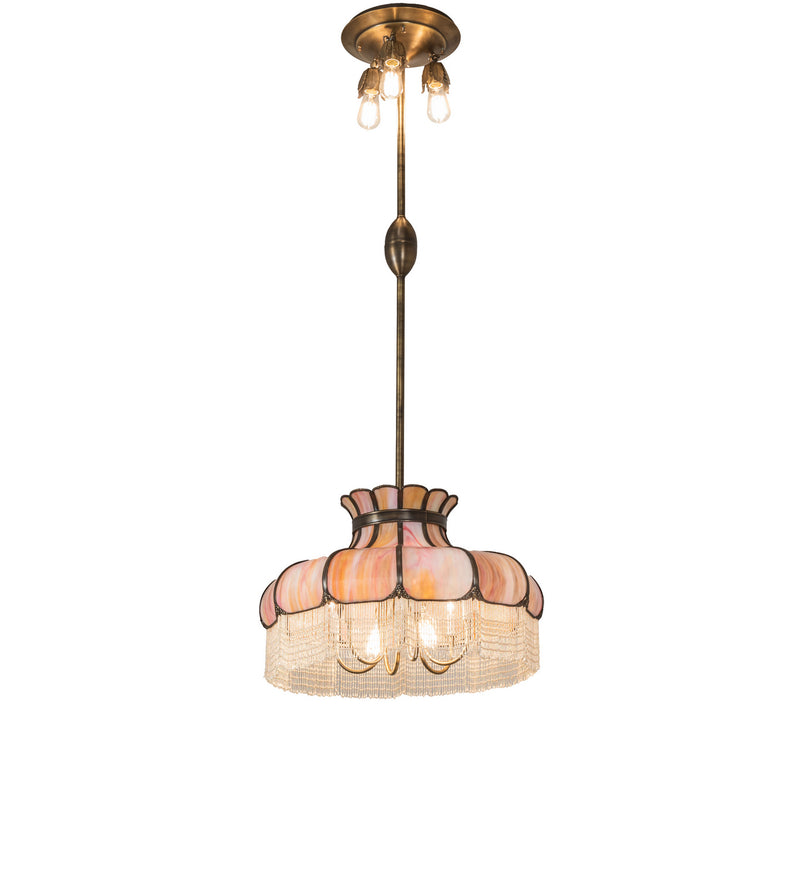 Meyda Tiffany 244584 11 Light Pendant, Antique Brass