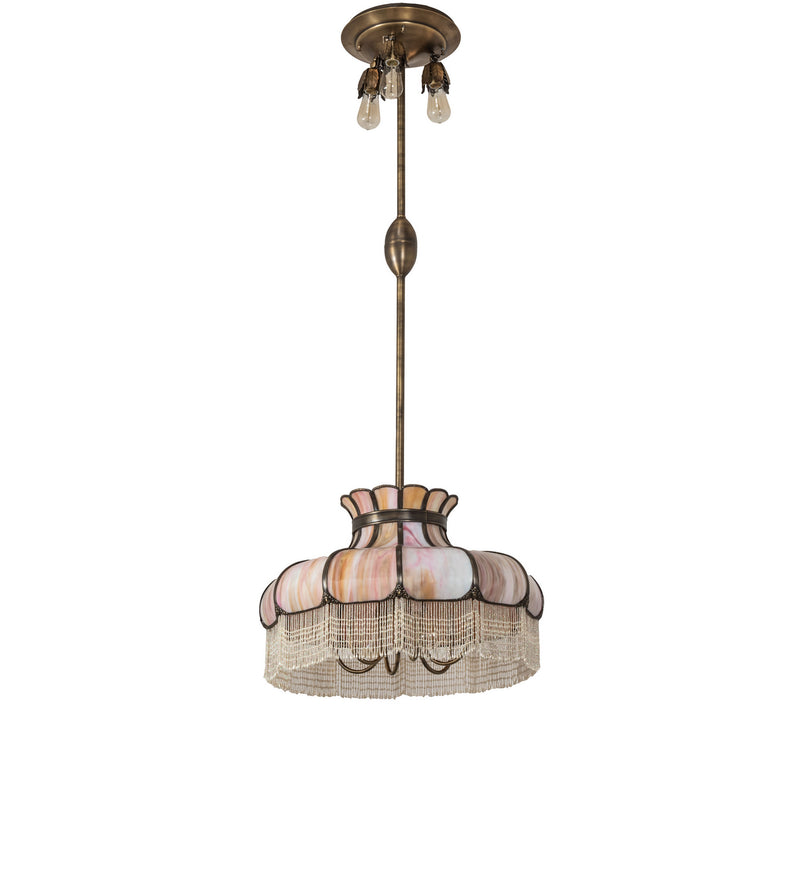 Meyda Tiffany 244584 11 Light Pendant, Antique Brass