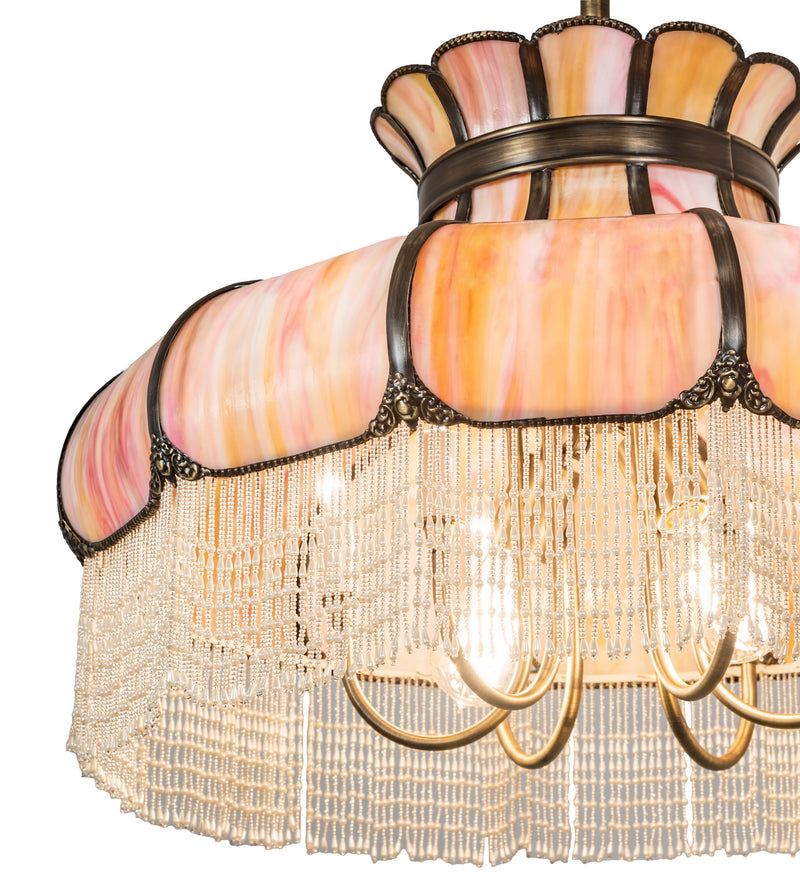 Meyda Tiffany 244584 11 Light Pendant, Antique Brass