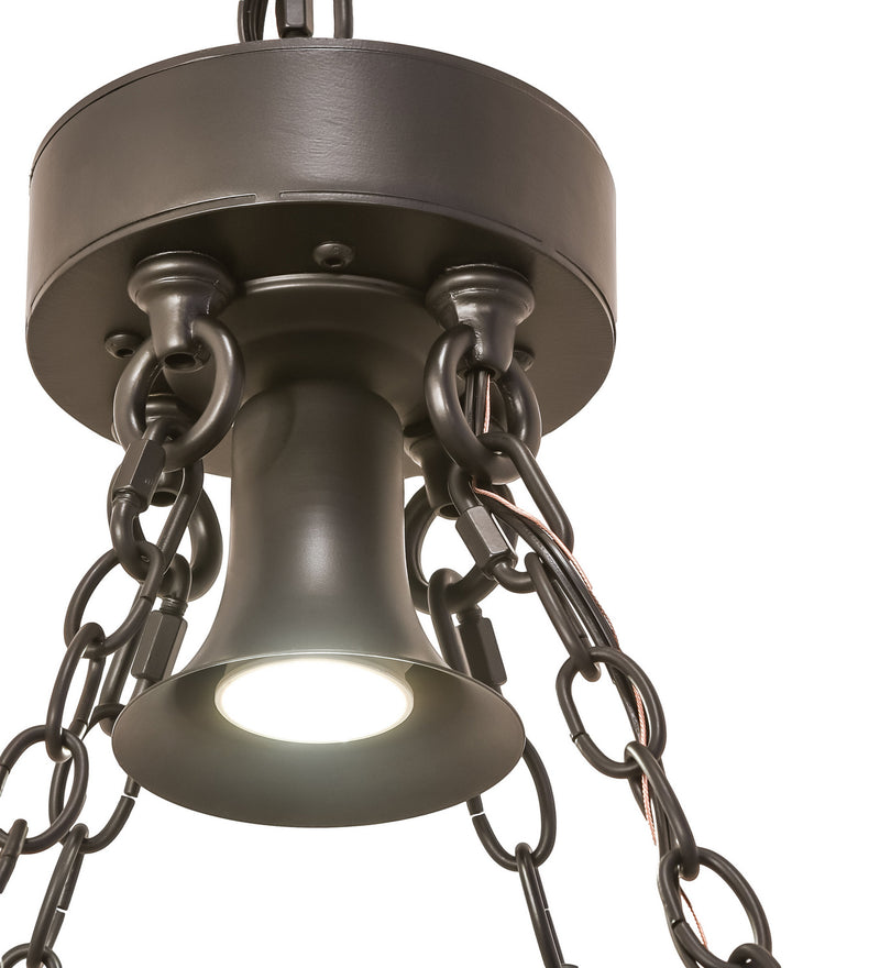 Meyda Tiffany 244690 12 Light Chandelier, Solar Black
