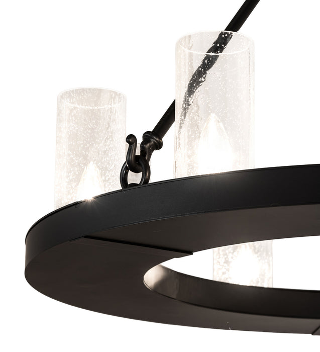 Meyda Tiffany 245878 Nine Light Chandelier, Blackwash