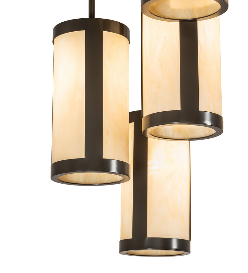 Meyda Tiffany 246501 Nine Light Chandelier, Timeless Bronze