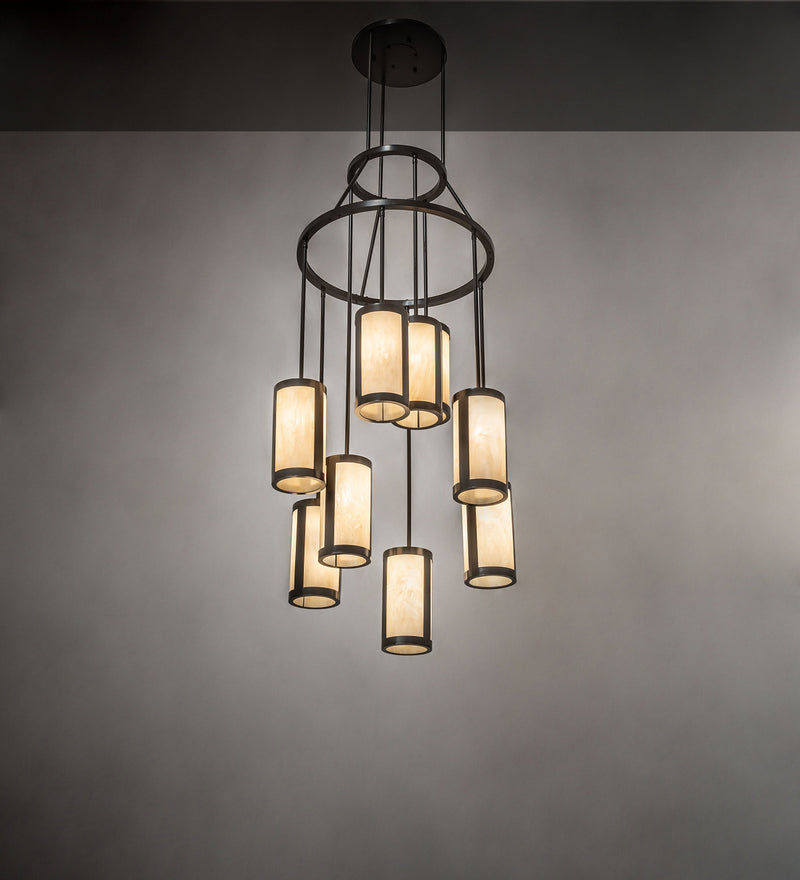 Meyda Tiffany 246501 Nine Light Chandelier, Timeless Bronze