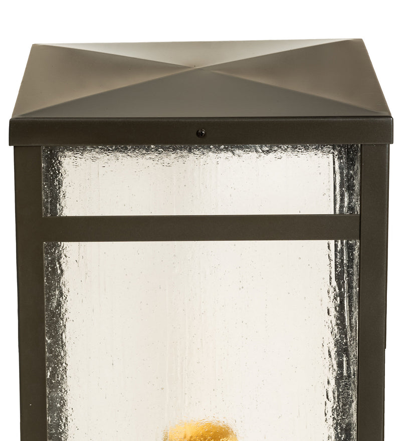 Meyda Tiffany 246629 One Light Pier Mount, Exterior Oil Rubbed Bronze