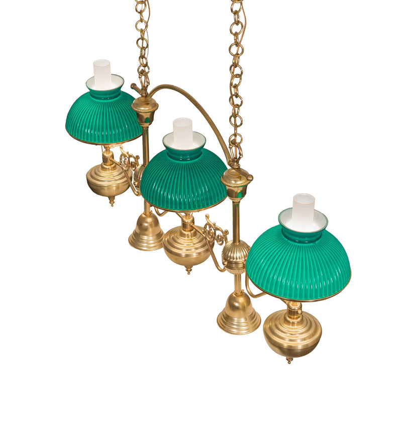Meyda Tiffany 247597 Five Light Island Pendant, Raw Brass