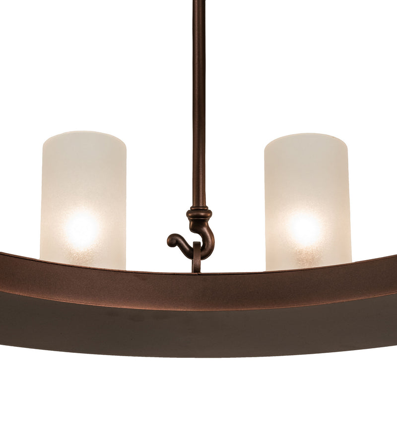 Meyda Tiffany 247663 12 Light Chandelier, Mahogany Bronze