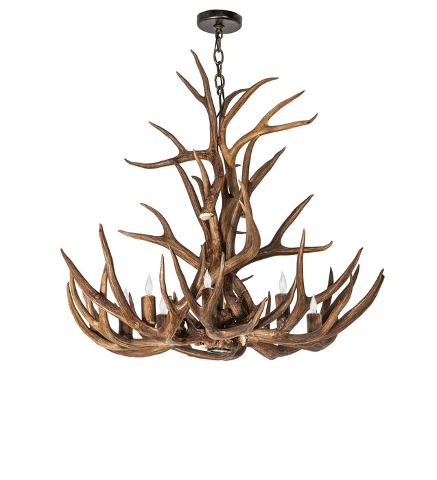 Meyda Tiffany 247856 Eight Light Chandelier, Antique Copper