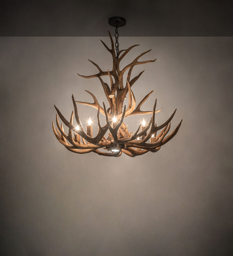 Meyda Tiffany 247856 Eight Light Chandelier, Antique Copper