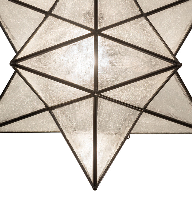 Meyda Tiffany 249905 One Light Semi-Flushmount, Craftsman Brown