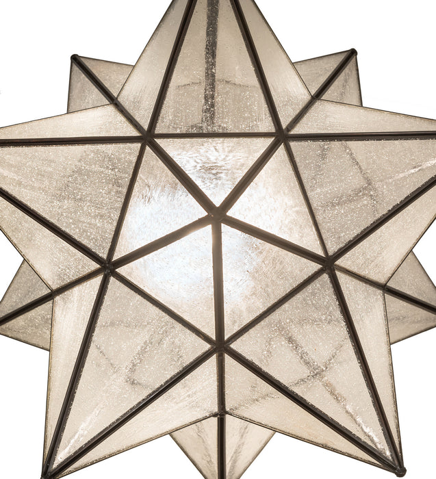 Meyda Tiffany 249905 One Light Semi-Flushmount, Craftsman Brown