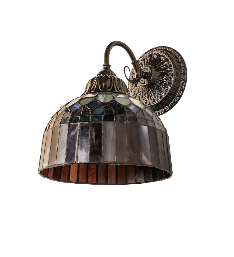 Meyda Tiffany 250016 One Light Wall Sconce, Mahogany Bronze